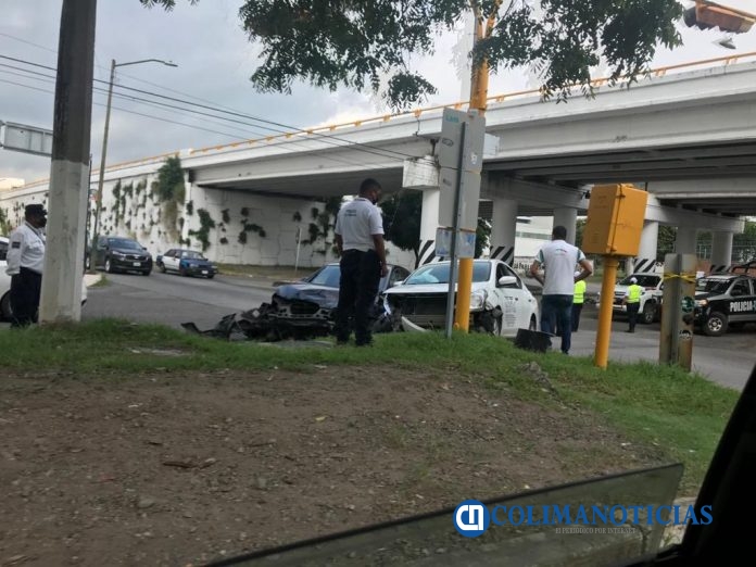 accidente en avenida Colima
