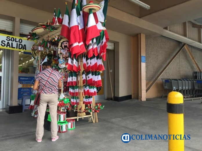 vendedores articulos patrios centro comercial