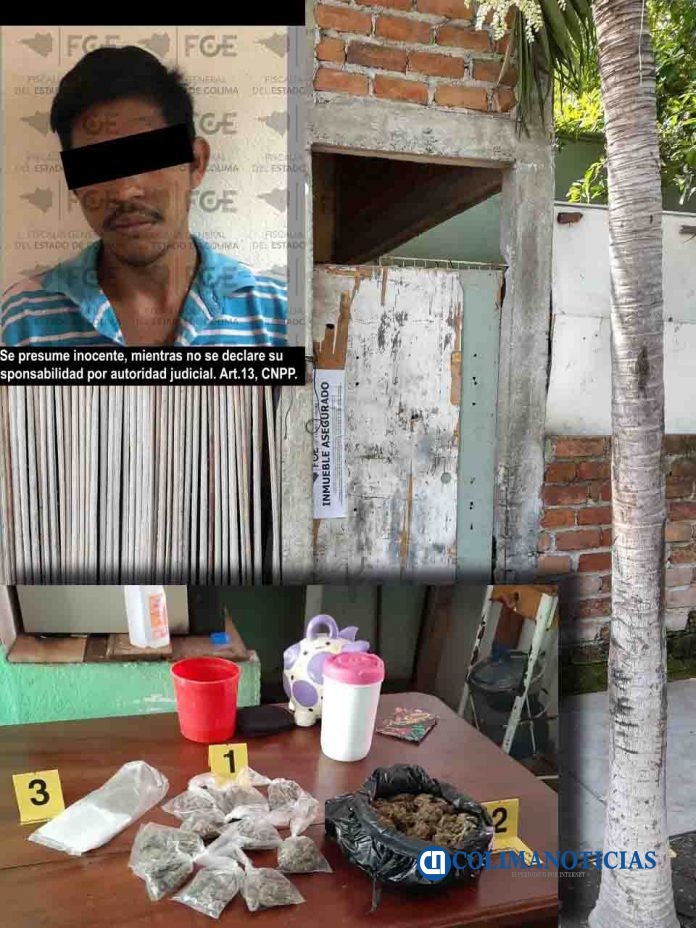 Asegura Fiscalía narcótico y detiene a un hombre
