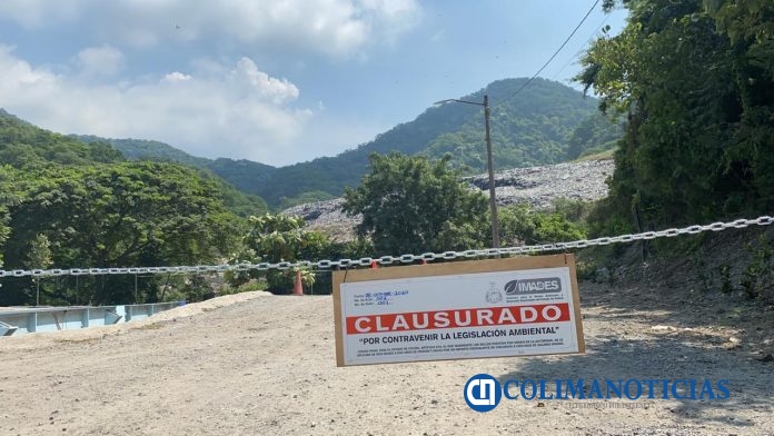 Clausura IMADES relleno sanitario de Manzanillo, por irregularidades en su manejo