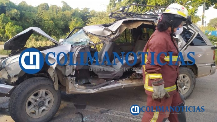 Dos lesionados en accidente sobre la carretera libre a Armería3