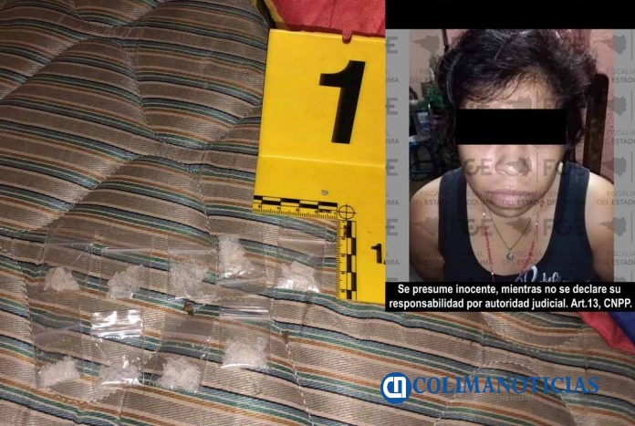 Mujer es detenida durante cateo