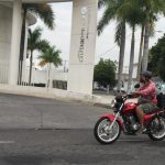 motociclista archivo