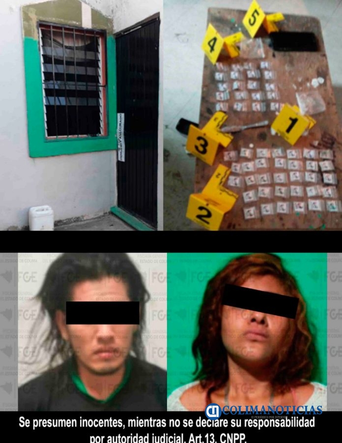 Detiene la FGE a pareja y asegura droga