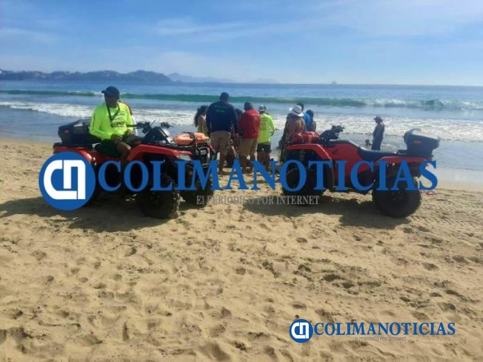 Auxilian a masculino picado por una raya en playa de Miramar 1
