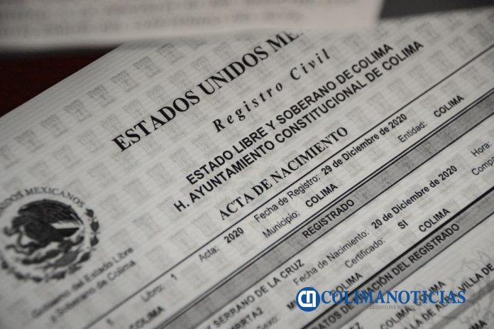 acta de nacimiento