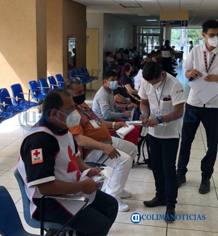 Fueron 95 voluntarios de Cruz Roja Colima los vacunados contra Covid 19