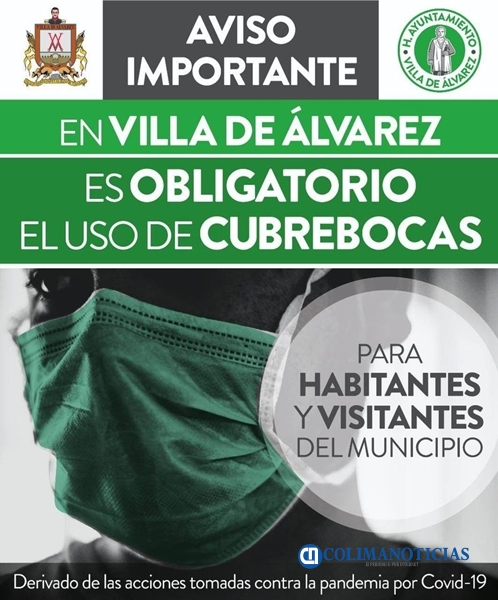 villa de alvarez cubrebocas