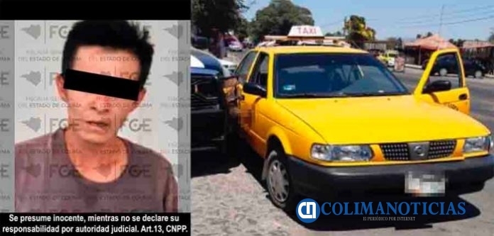 Detienen a hombre con taxi robado