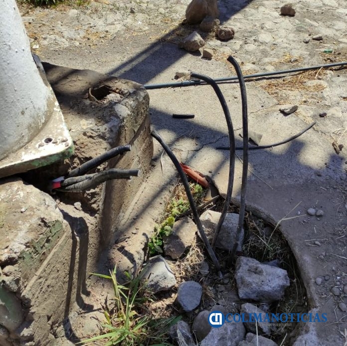 Sin agua 3 colonias de Colima por vandalismo en el equipo de Bombeo El Zarco II41