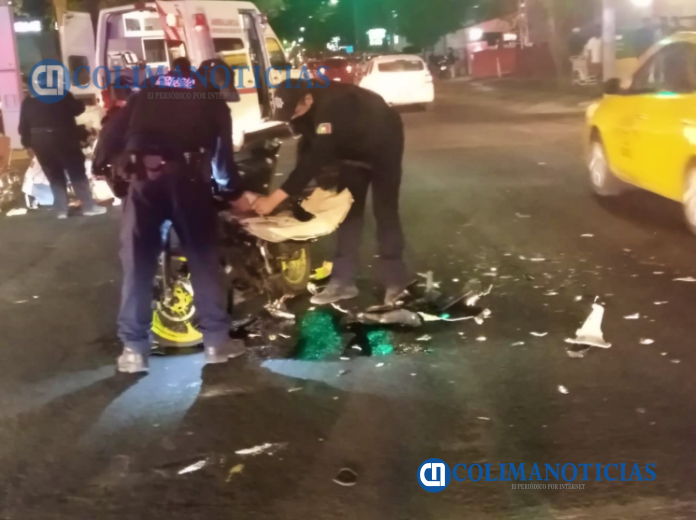 accidente moto en colima