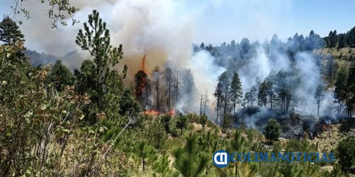 incendio en el nevado