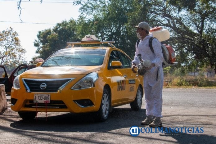 sanitizacion taxi