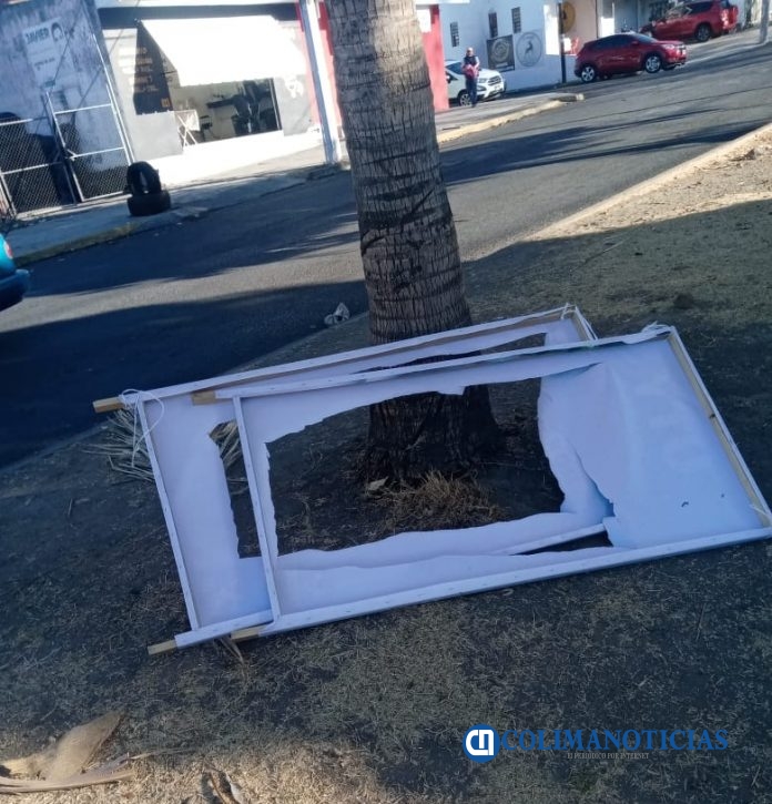 Destruyen y dejan en lugares prohibidos publicidad de 'Guty' Morales; denuncia que quieren desacreditarlo