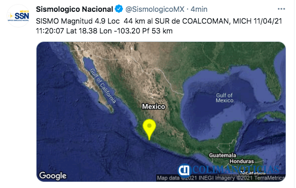 Sismo colima