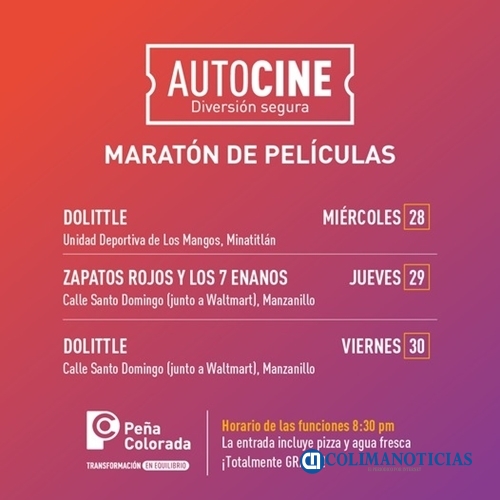 autocine peña colorada