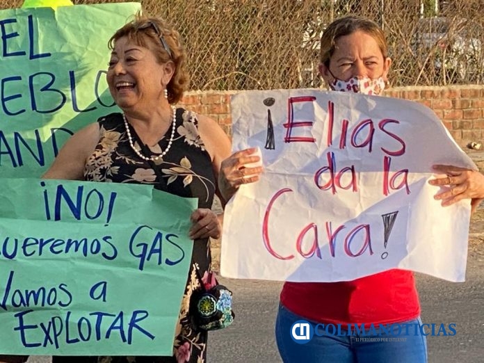 manifestantes de gasoductos