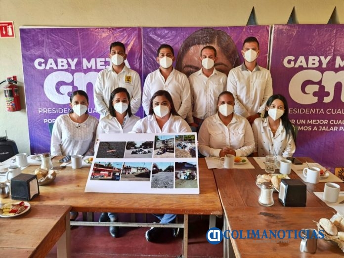 gaby mejia va por colima rueda de prensa