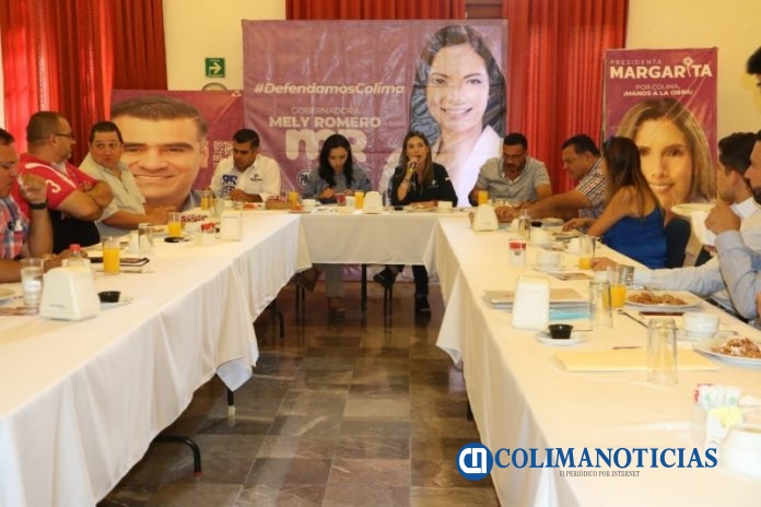 margarita y candidatos rueda de prensa