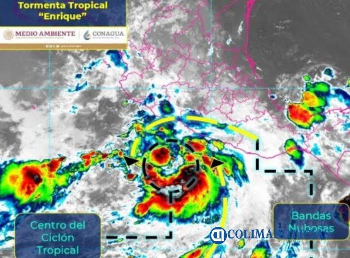 Amenaza Tormenta Tropical 'Enrique' al territorio colimense