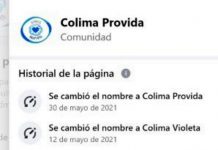 Facebook vinculado a Morena Colima ahora apoya a Mely