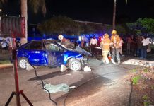 Una persona prensada en accidente vial en Las Brisas