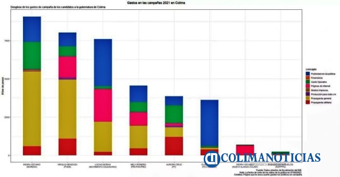 grafica gastos ine