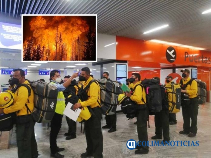 Colimenses se integran a contingente para apoyar el combate a incendios en Canadá
