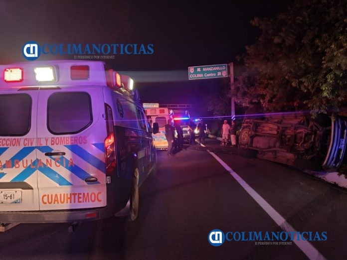Fuerte accidente cerca del monumento de La Palma Amarilla en El Trapiche