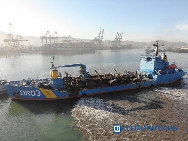 Marina concluye acciones correspondientes al Plan de Dragado en Manzanillo