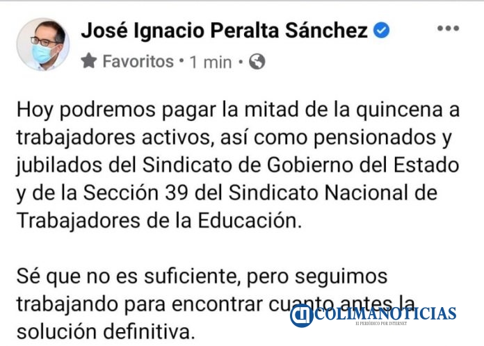 Nacho pago de quincenas