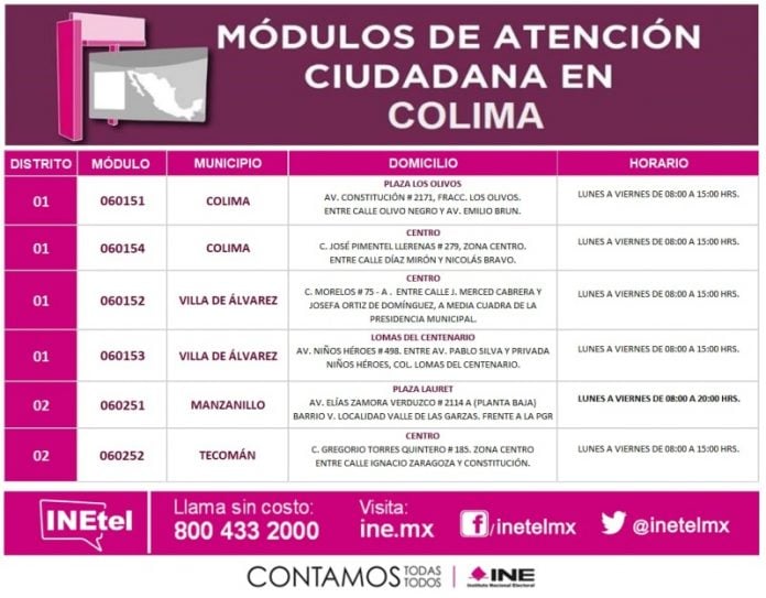 El INE exhorta a ciudadanos a notificar cambio de domicilio