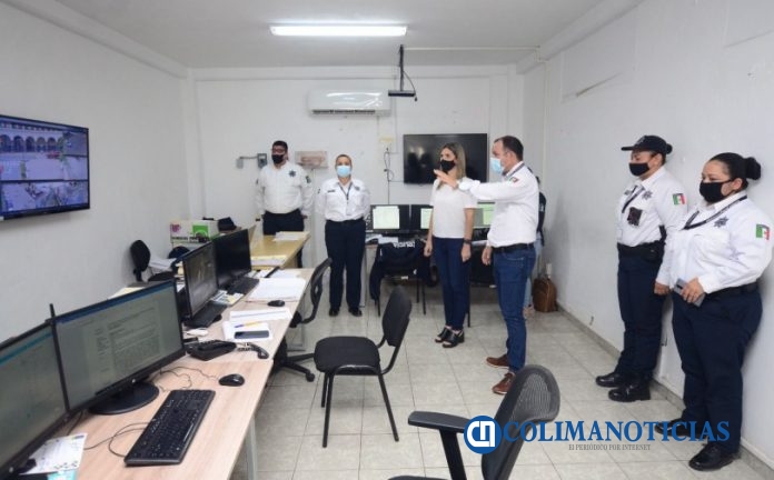 Margarita Moreno visita seguridad de colima