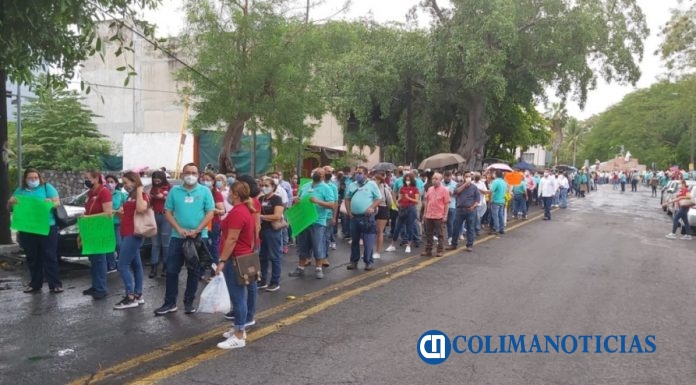 marcha protesta de sindicato gobierno estado