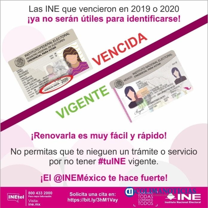 Credenciales para votar del INE 2019 y 2020 perdieron vigencia y tienen que ser renovadas