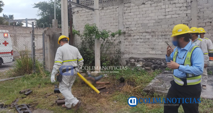 descarga electrica muerto