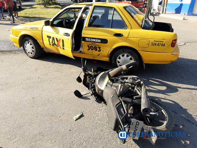 CHOQUE TAXI MOTO