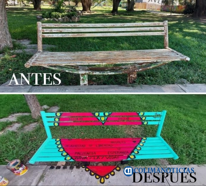 La artista colimense Hazel Covarrubias embellece la ciudad