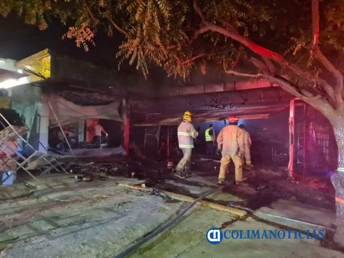 incendio en fruteria de la villa