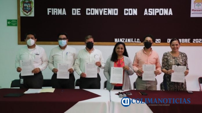 Formaliza el Ayuntamiento y la ASIPONA los convenios para 8 obras a favor de Manzanillo