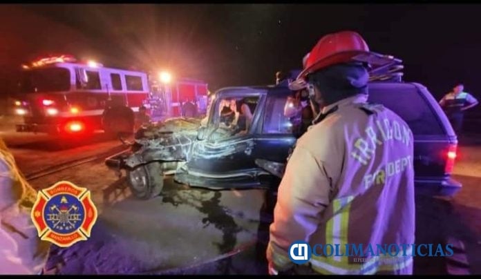 Conductor queda prensado en accidente vial por el libramiento El Naranjo