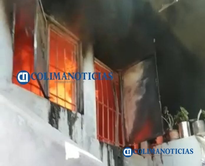 Reportan incendio en una vivienda en la colonia La Virgencita