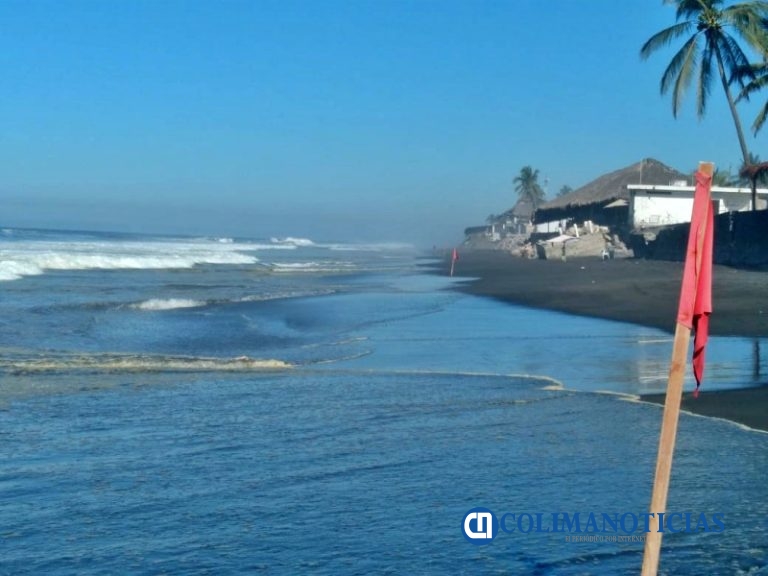 Alertan el SMN y la Conagua sobre Mar de Fondo en la Costa Colimense