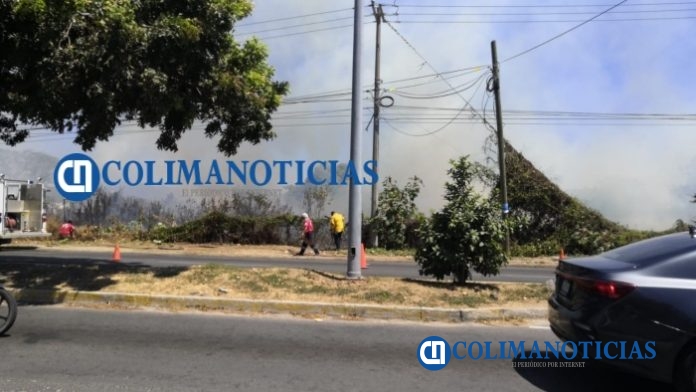 Sofocan incendio en terrenos de la SEMAR de Salagua4