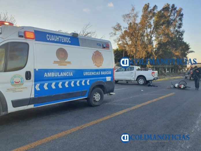 accidente cuauhtemoc moto