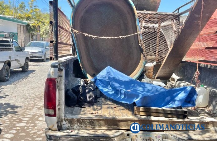 muere en caja de camioneta