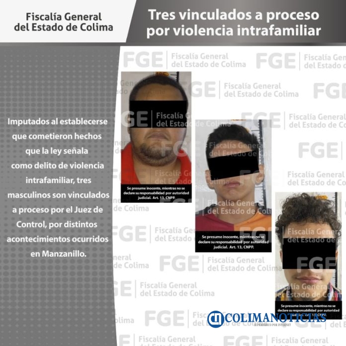 Tres vinculados a proceso por violencia intrafamiliar