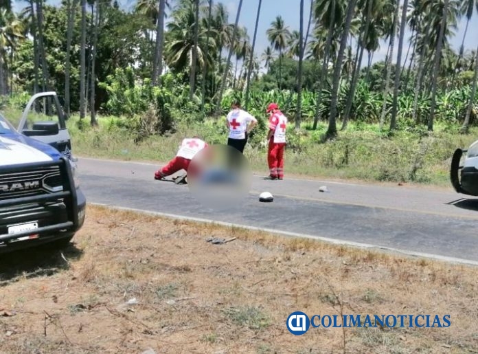 fatal accidente muere joven en moto