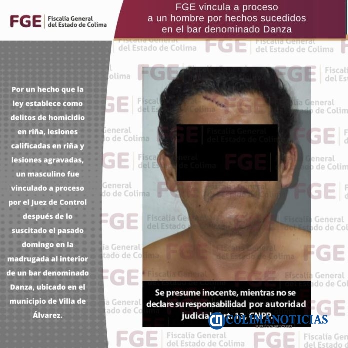 FGE vincula a proceso a un hombre por hechos sucedidos en el bar denominado Danza