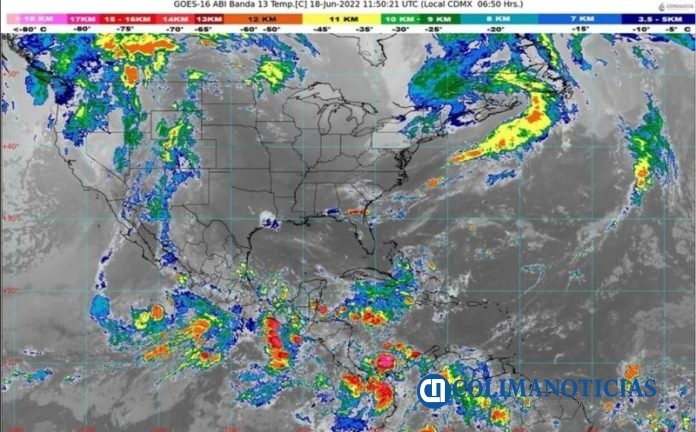 Posibles chubascos en algunas zonas de Colima, este fin de semana